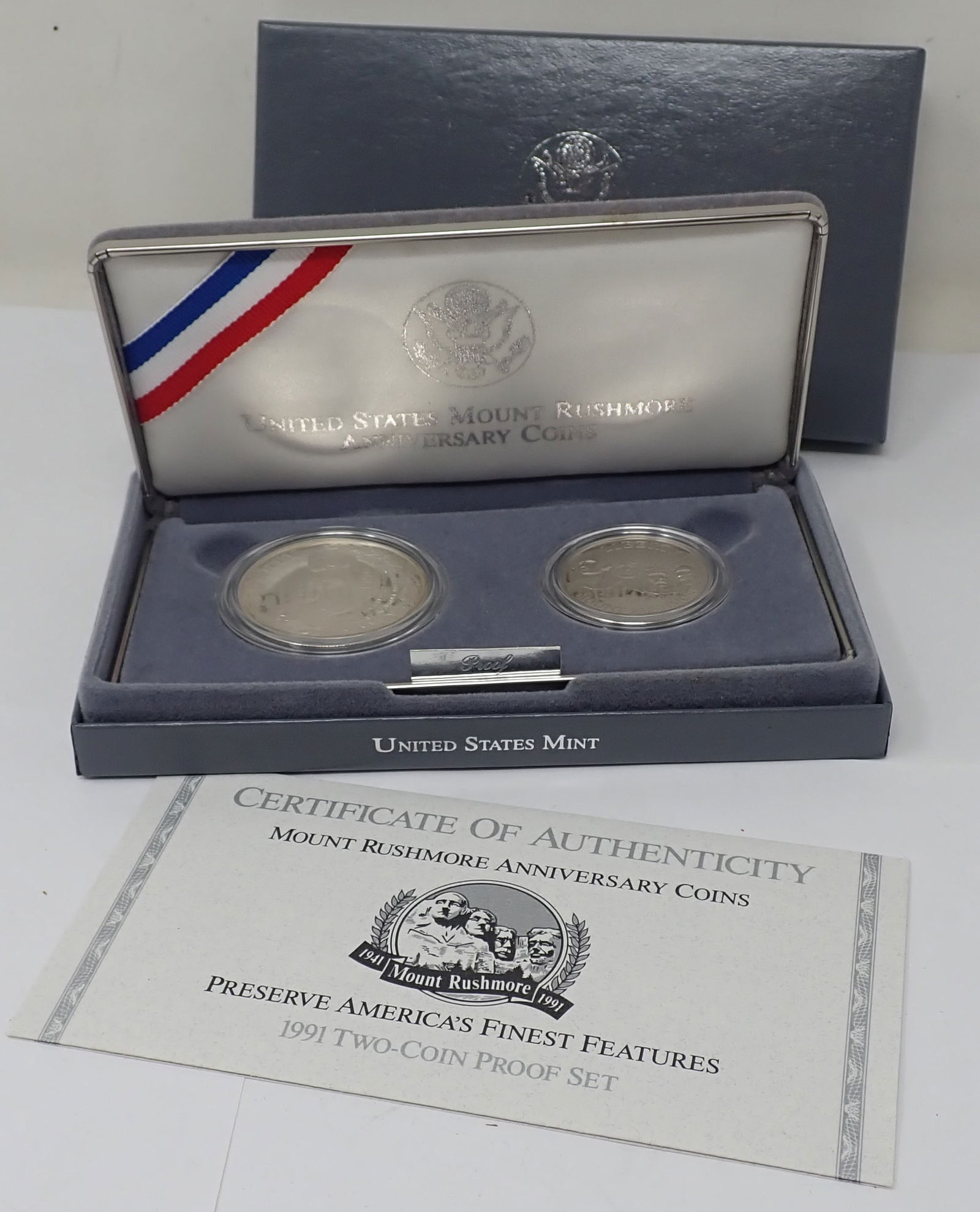 1991 Mount Rushmore Silver Proof Coin Set (1 of 3)