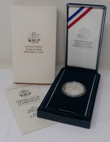 United States Korean War Memorial Coin Silver