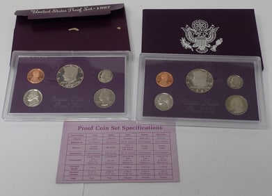 (2) 1987 United States Proof Sets