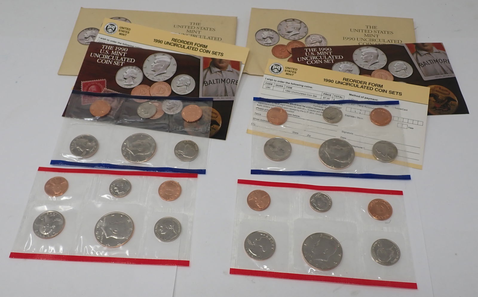 (2) 1990 United States Mint Uncirculated Coin Sets (1 of 5)