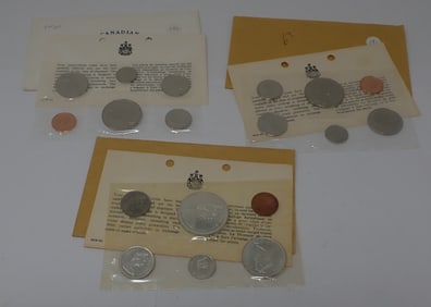 1965 1971 1969 Canadian Proof Coins