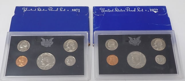 1971 1972 United States Proof Sets
