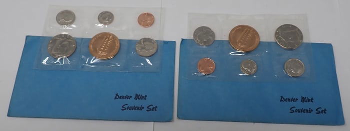 (2) 1987 Denver Mint Souvenir Sets