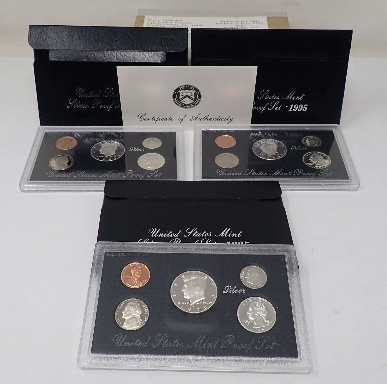 (3) 1995 S United States Mint Silver Proof Sets (1 of 4)