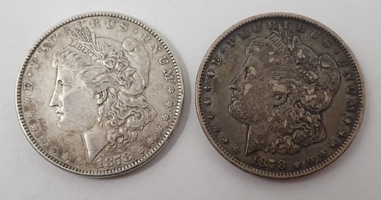 (2) 1878 Morgan Silver Dollars