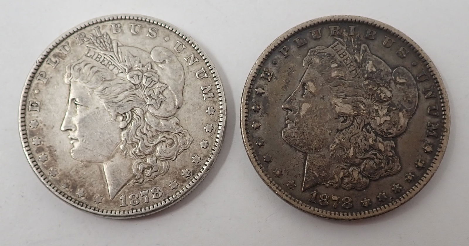 (2) 1878 Morgan Silver Dollars (1 of 2)