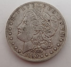 1890 O Morgan Silver Dollar