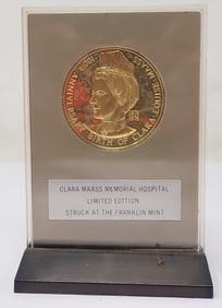 1976 Franklin Mint Clara Maas Sterling Silver Coin