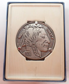1938 Buffalo Nickel Style Money Clip