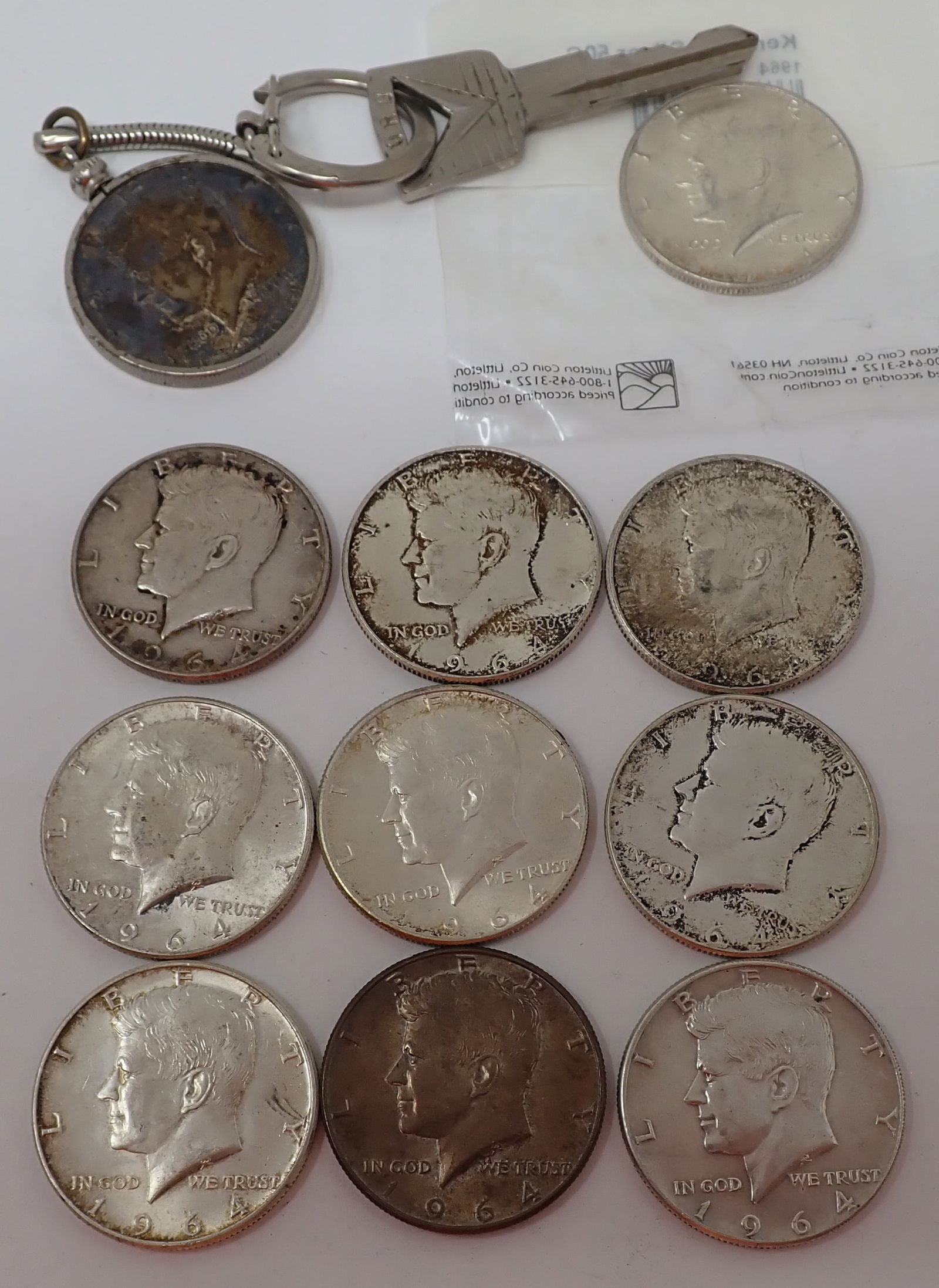 1964 Kennedy Silver Half Dollars incl Uncirculated (1 of 7)
