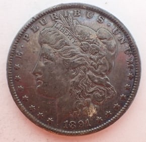 1891 Morgan Silver Dollar