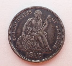 1887 Seated Liberty Dime