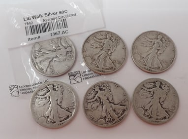 Walking Liberty Silver Half Dollars
