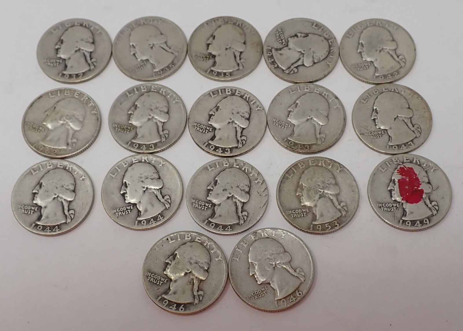1935-1962 Washington Silver Quarters (1 of 6)