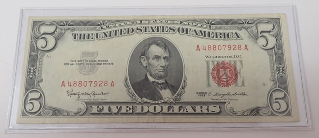 1963 Red Seal United States Note