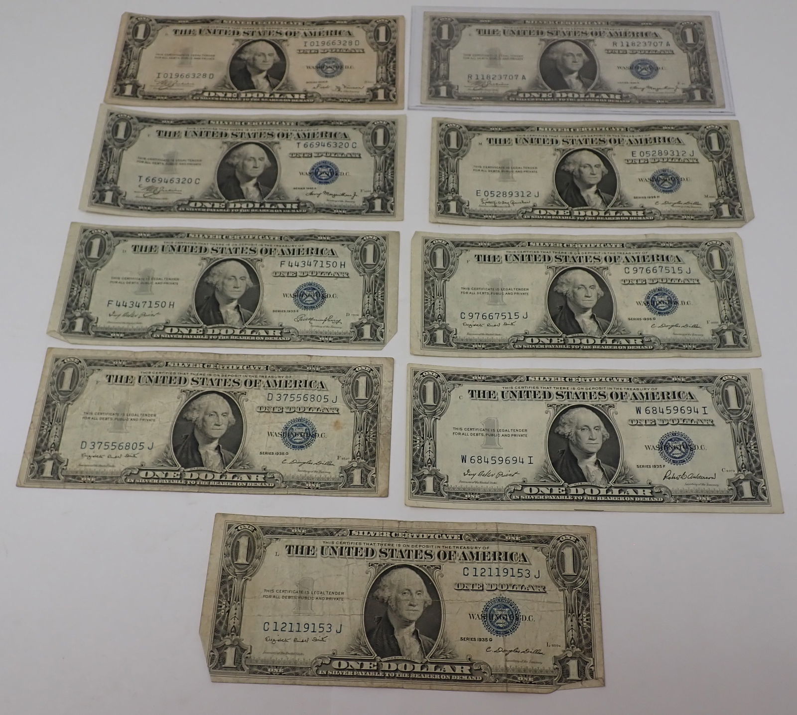 (9) 1935 $1 Silver Certificates (1 of 6)