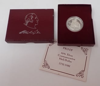 George Washington Commemorative Silver Half Dollar