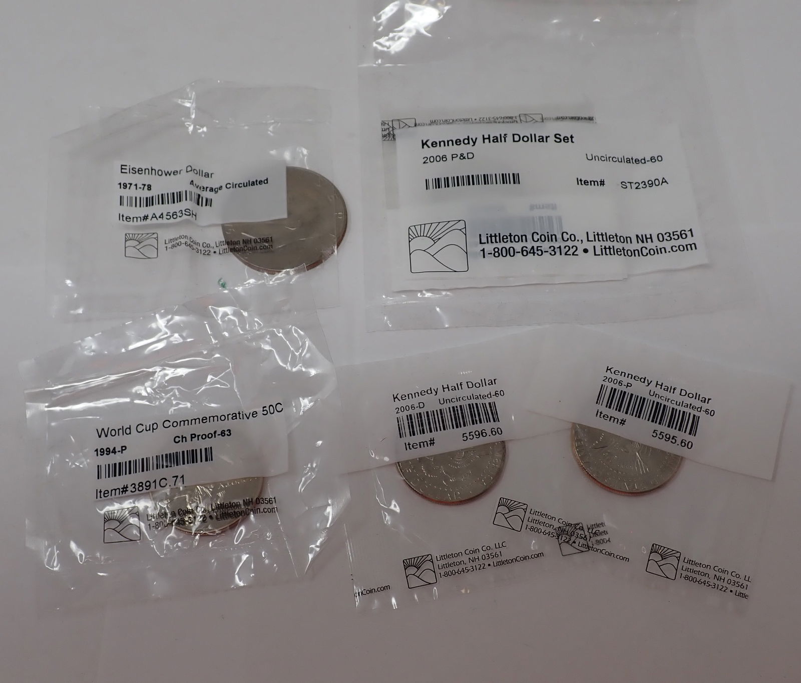 Eisenhower Dollar Kennedy Halves World Cup Commemorative (1 of 5)