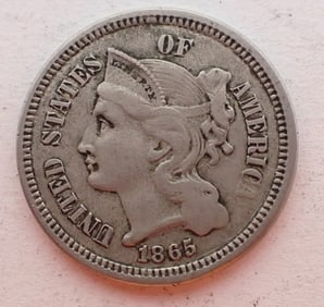 1865 3 Cent Nickel