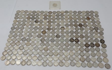 280 Roosevelt Silver Dimes 1940's-1964