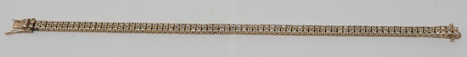 Gold and Diamond Tennis Braclet (1 of 6)
