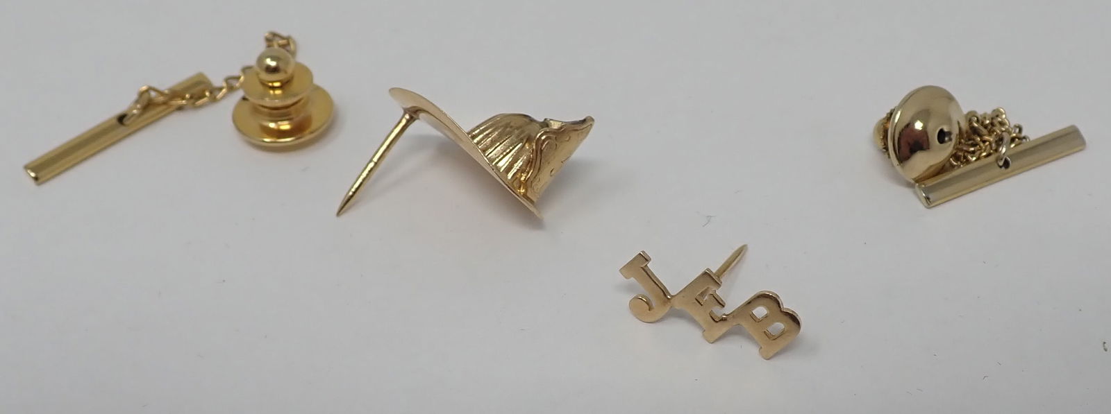 2 Gold Tie Tacks (1 of 3)