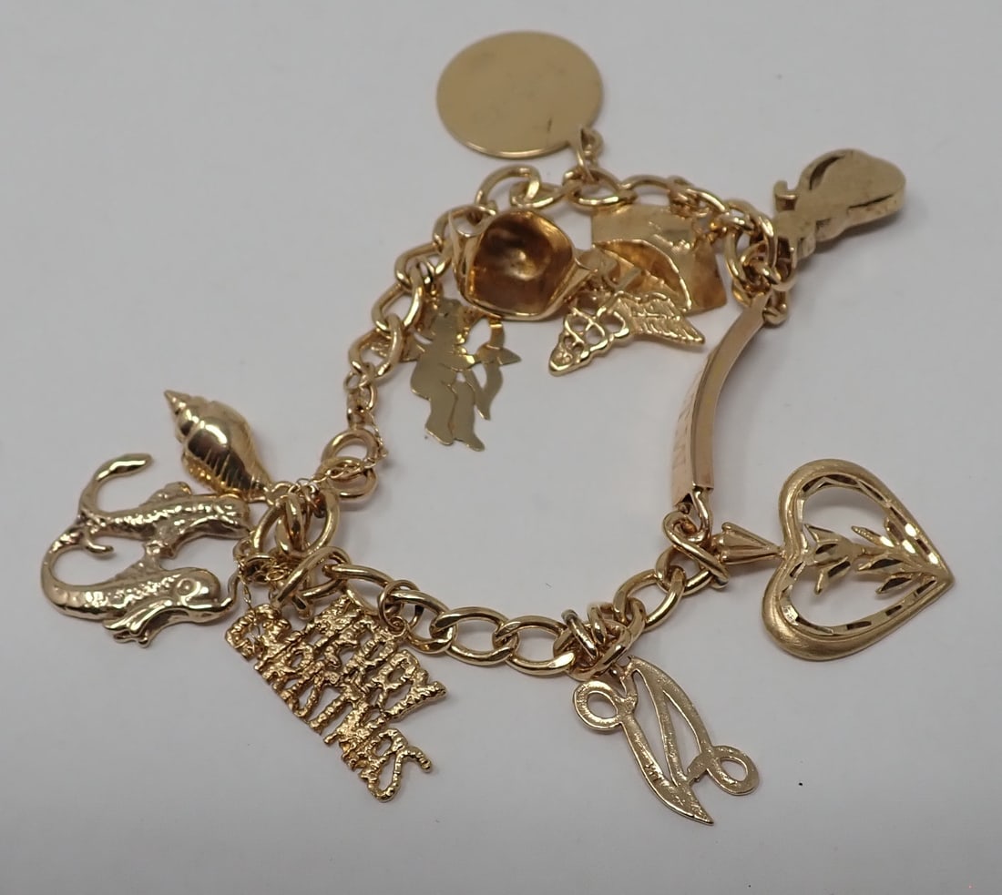 Gold Charm Bracelet (1 of 5)