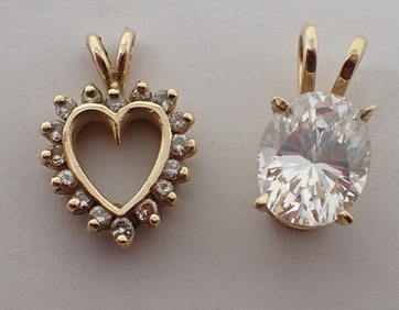 2 Gold Pendants