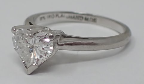 Heart cut Diamond Solitaire Ring