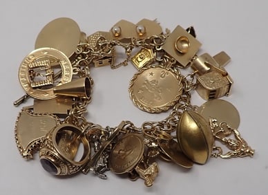 Gold Charm Bracelet