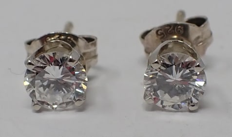 Pair of Diamond Stud Earrings