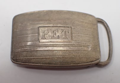 Stieff Sterling Belt Buckle