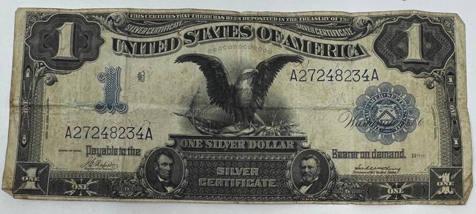 1899 $1 Silver Certificate Large Note Black Eagle: Shipping