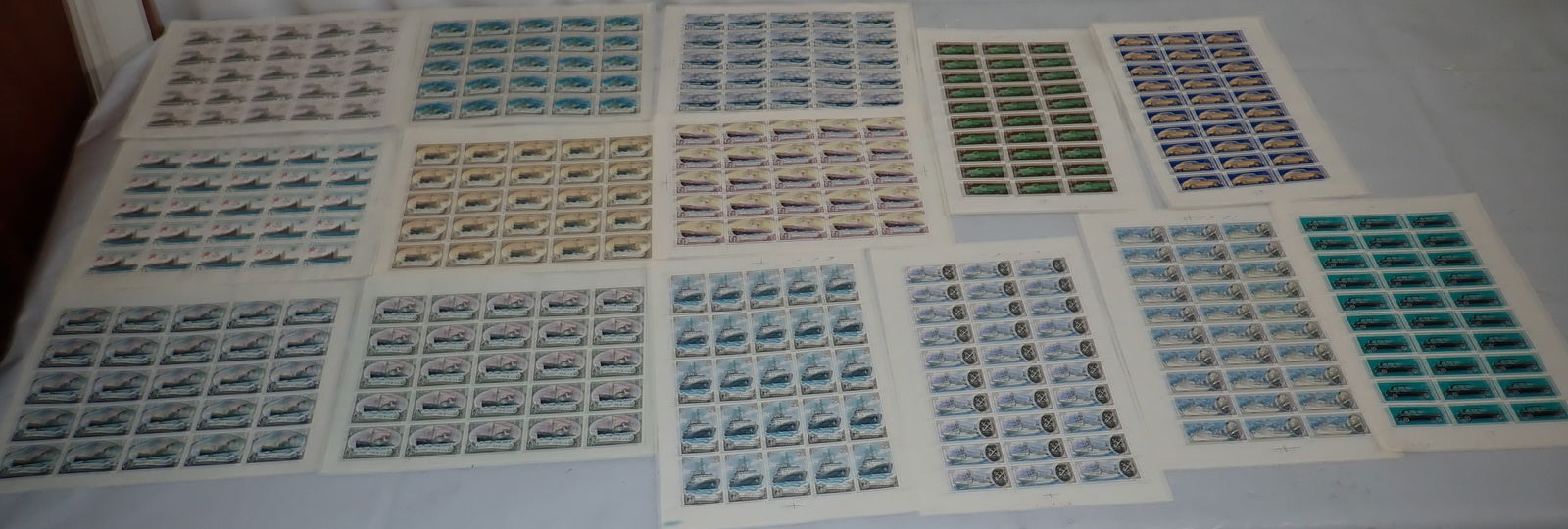 Sheets of Ships & Vehicles Stamps