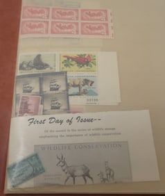 Postage Stamp Blocks & 1950's First Day Issues