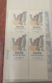 United States Postage Stamp Plate Blocks