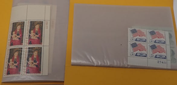 United States Postage Stamp Plate Blocks