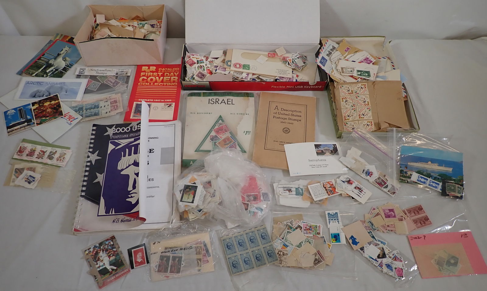 Estate Postage Stamps , Books , & Misc (1 of 11)