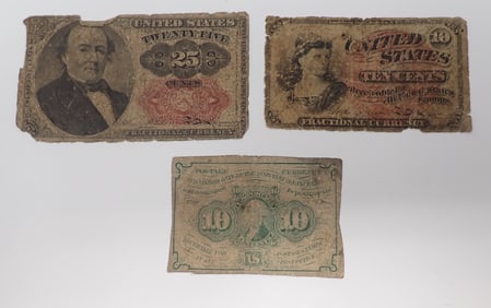 10 & 25 Cent United States Fractional Notes