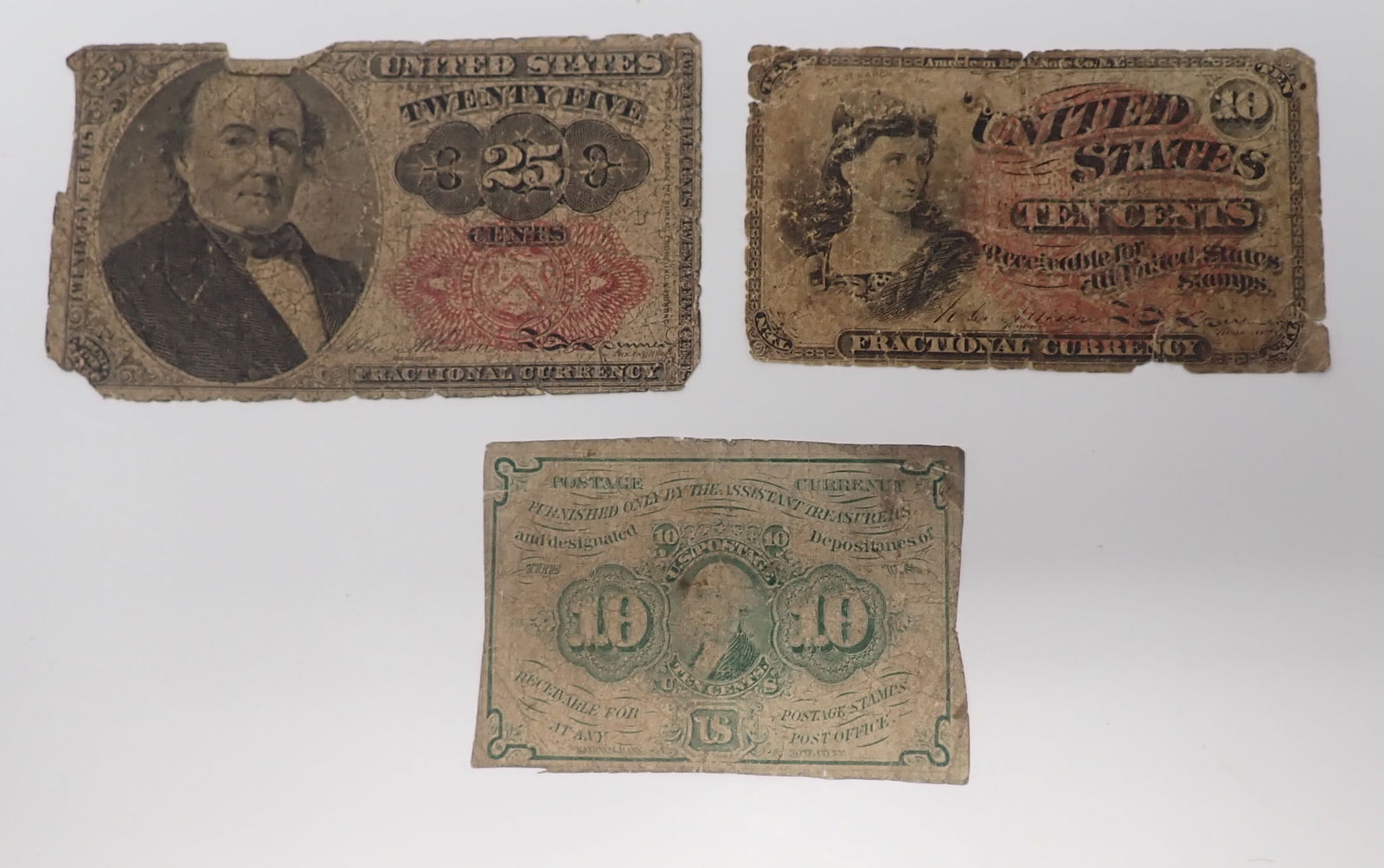 10 & 25 Cent United States Fractional Notes (1 of 6)