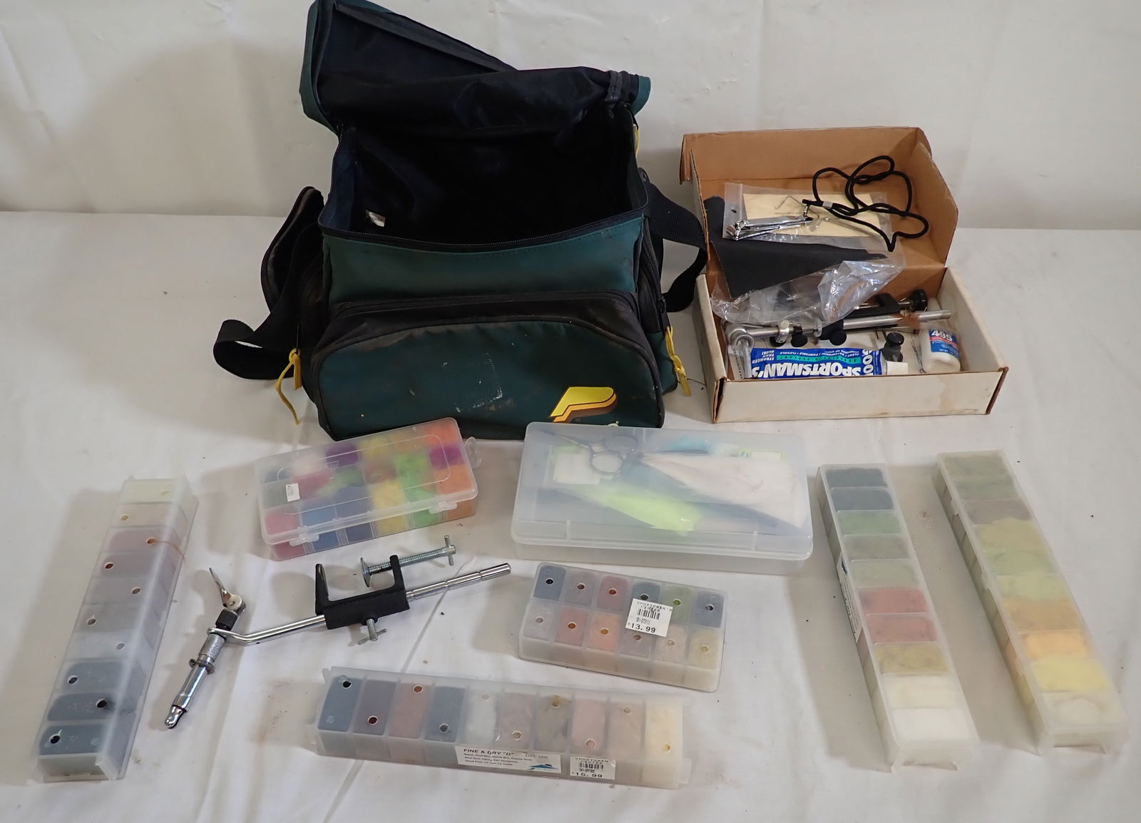 Tackle Bag w/ Fly Tying Vises & Accessories (1 of 6)