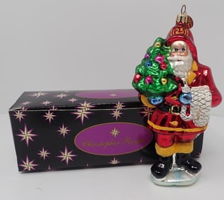 Christopher Radko Fireman Santa Christmas Ornament