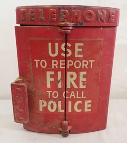 Cast Iron Emergency Telephone Box