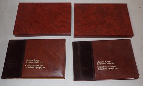 2 Olympic Souvenir Stamp Collection Albums
