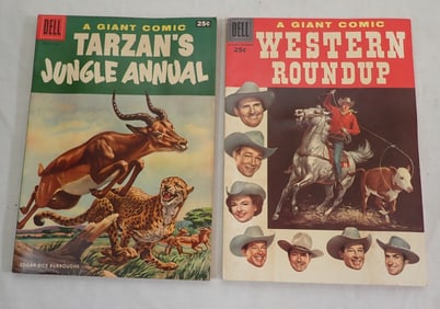 Tarzan's Jungle Annual & Western Roundup Comic Books
