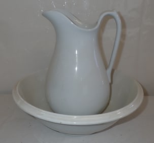 Ironstone Bowl & Pitcher