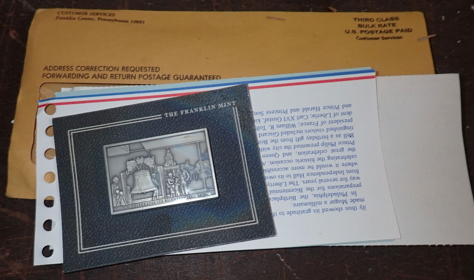 94 Franklin Mint Pewter Ingots: Shipping available