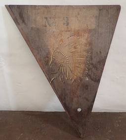 Stenciled Indian on Board