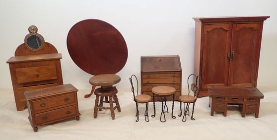 Doll Furniture incl Wardrobe Desks Dressers & More