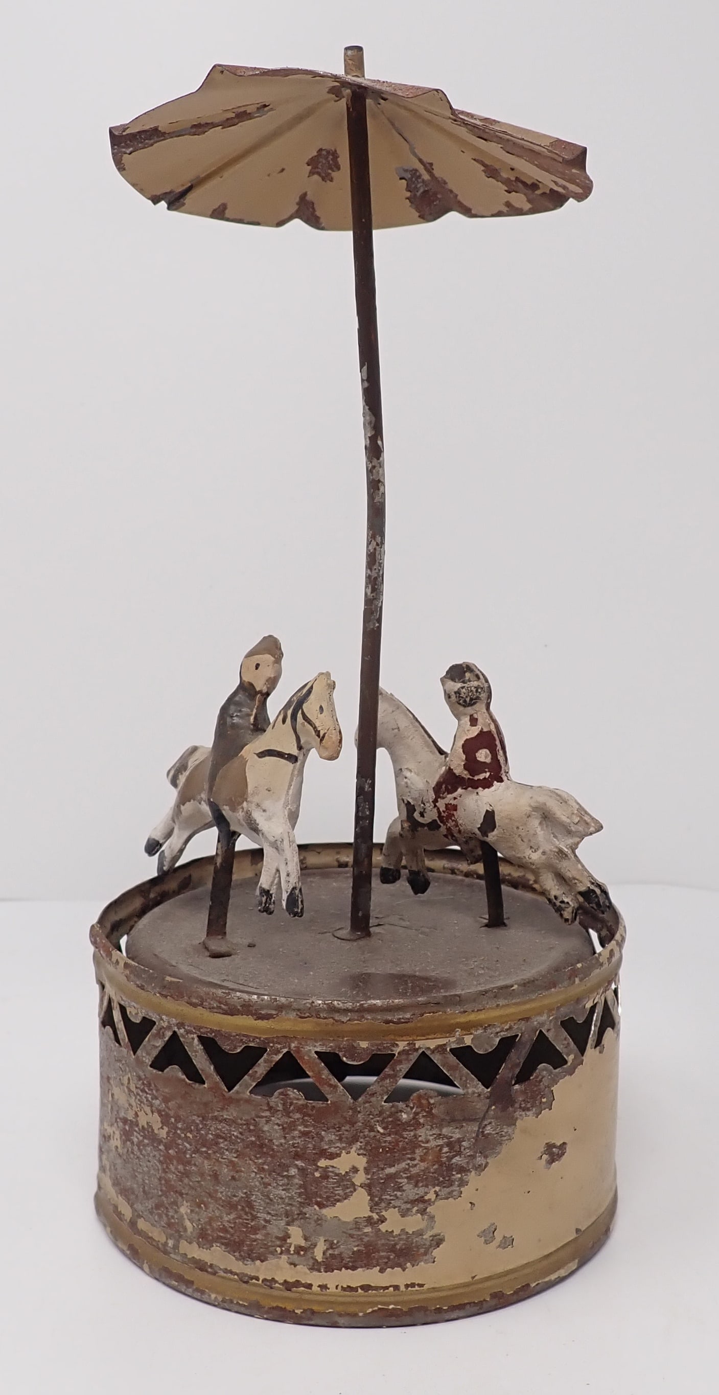 【廃盤】Merry goround REDDISH COLLECTORS … Tin Litho Windup Carousel Merry Go Round Toy